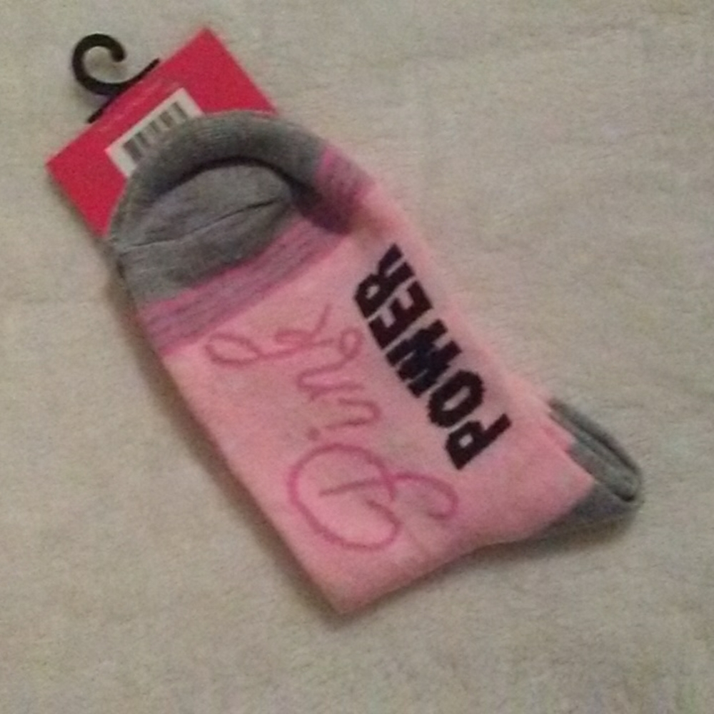NWT Breast Cancer Awareness Crew Socks Bundle - Picture 3 of 6